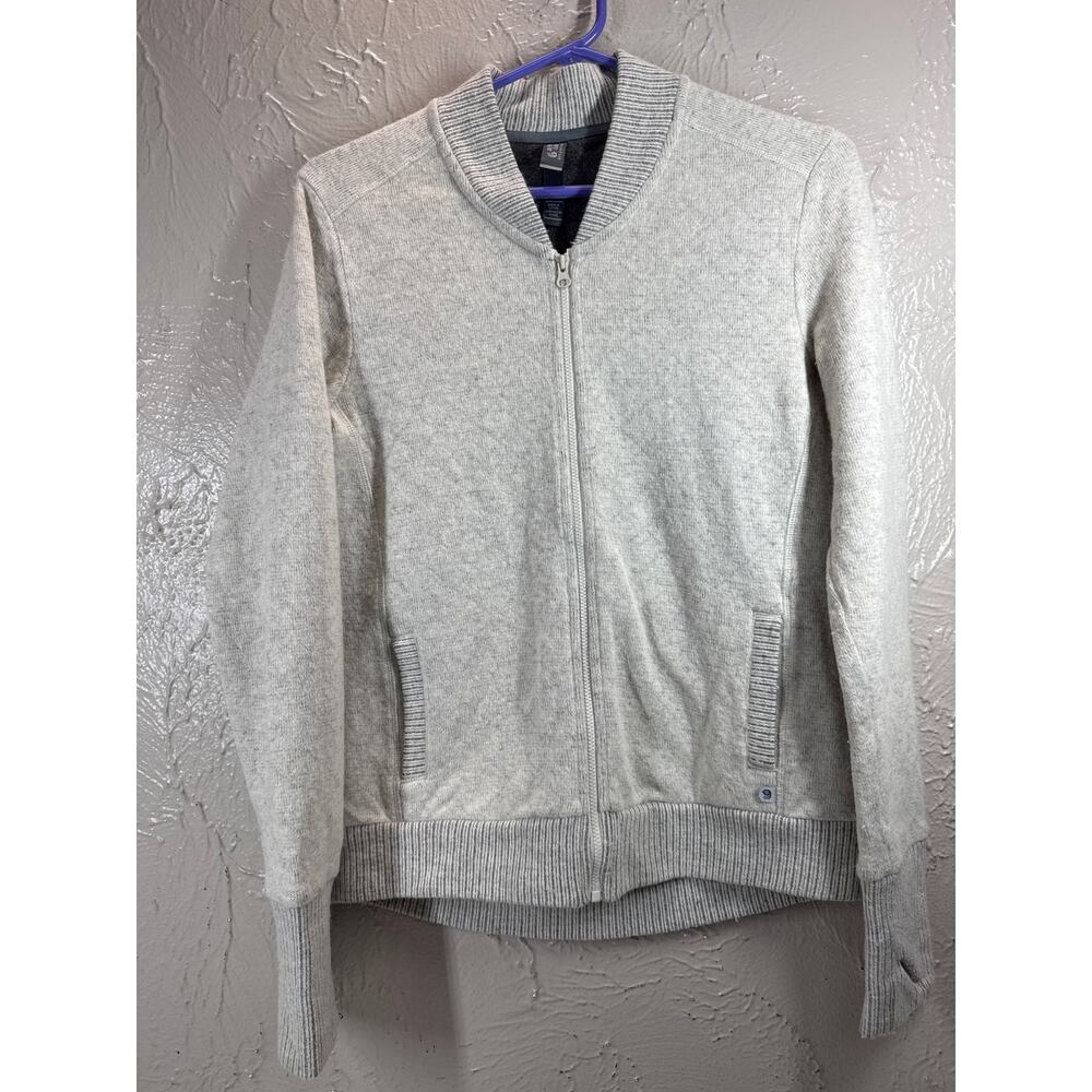 Mountain Hardwear Womens Wool Blend Full Zip Cardigan‎ Sweater Jacket Size Small
